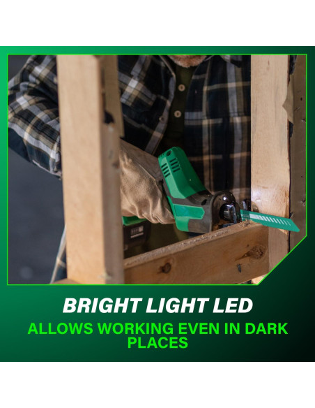 Sierra Recíproca Inalámbrica Metabo HPT 18V 3200 RPM Compacta