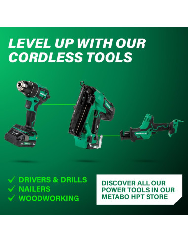 Sierra Recíproca Inalámbrica Metabo HPT 18V 3200 RPM Compacta