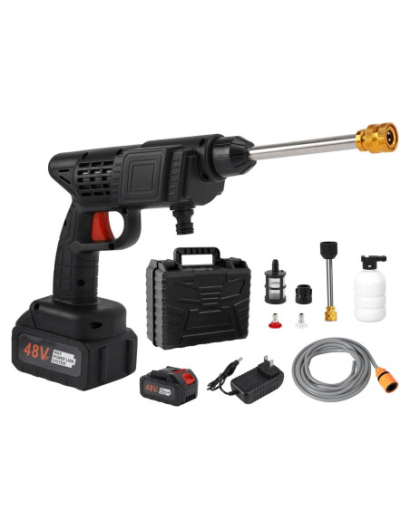 Hidrolavadora a Presión Inalámbrica Topteng 378 PSI Portátil