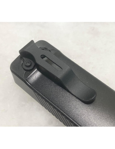 Clip de bolsillo para linterna Arkfeld Pro/UV DH - Acero negro