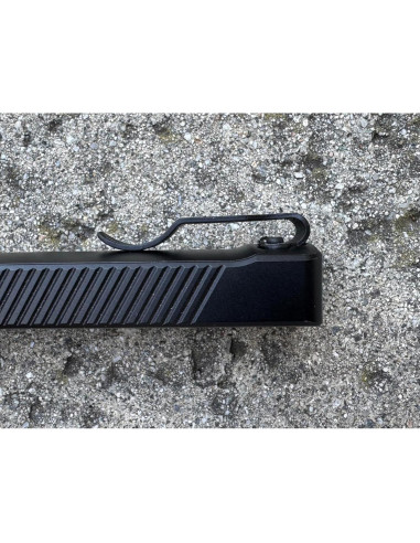 Clip de bolsillo para linterna Arkfeld Pro/UV DH - Acero negro