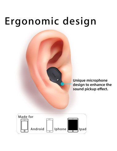 Auriculares Bluetooth Inalámbricos P&LLL BTLT-300 8 Horas Negro