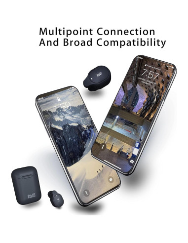 Auriculares Bluetooth Inalámbricos P&LLL BTLT-300 8 Horas Negro