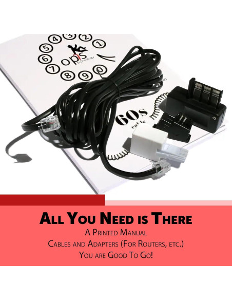 Teléfono Rotatorio Vintage Opis T60cab Rojo Clásico 1.1kg Teléfono Rotatorio Vintage Opis T60cab Rojo Clásico 1.1kg