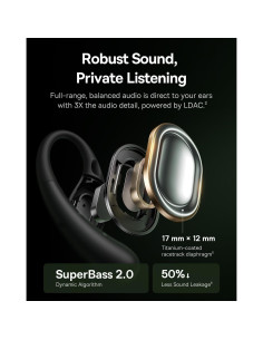 Auriculares Inalámbricos Baseus Eli Sport 2 - Negro, 45h Batería 2