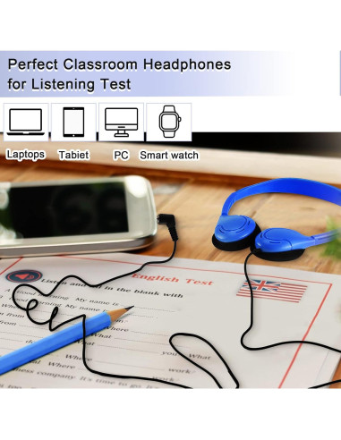 Auriculares Yunsailing 30 Piezas Ajustables para Estudiantes