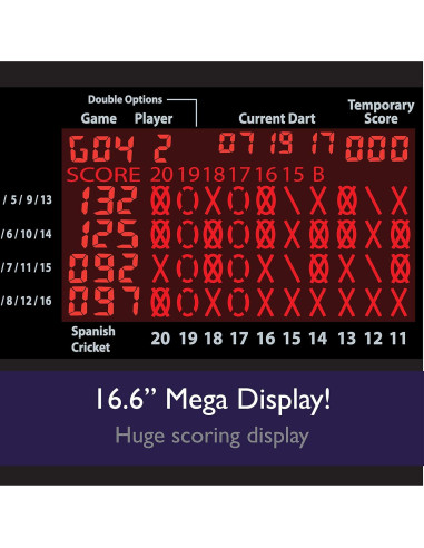Tablero de Dardos Electrónico Viper 800, 15.5" Regulamentario
