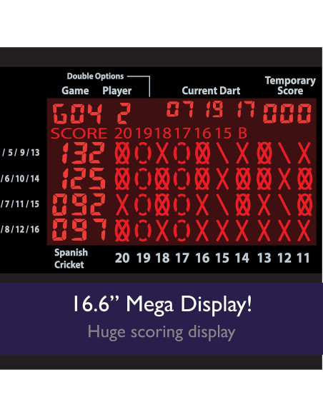 Tablero de Dardos Electrónico Viper 800, 15.5" Regulamentario