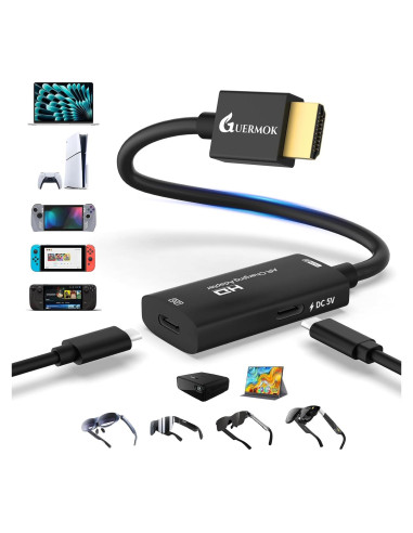 Adaptador HDMI a USB-C Guermok 4K 60Hz para Gafas AR