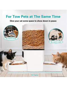 Comedero Automático Doble PRRPRR 6L para 2 Gatos WiFi 2