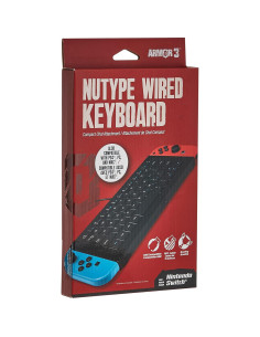 Teclado con cable Armor3 NuType para Nintendo Switch 3.05m 2