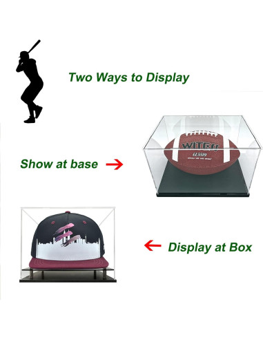 Estuche de exhibición acrílico para gorras de béisbol Wanlian