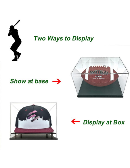 Estuche de exhibición acrílico para gorras de béisbol Wanlian