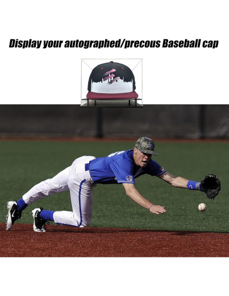 Estuche de exhibición acrílico para gorras de béisbol Wanlian