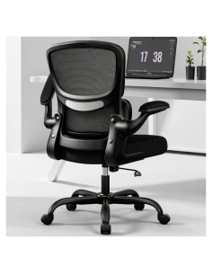 Silla de Oficina Ergonómica BESTFAIR con Soporte Lumbar Negro