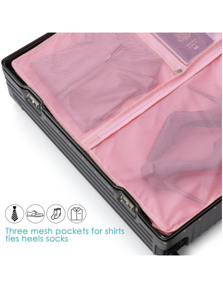 Bolsa de Ropa para Viaje EASYSO 152 cm Rosa con Ventanas