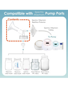 Flange de Bomba de Leche Maymom 10 mm para Spectra S1/S2 2