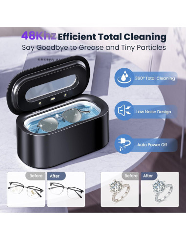 Limpiador Ultrasónico de Joyas Owaylon 30W 48KHz Dual