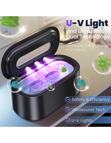 Limpiador Ultrasónico de Joyas Owaylon 30W 48KHz Dual