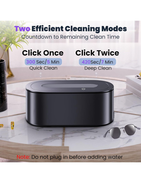 Limpiador Ultrasónico de Joyas Owaylon 30W 48KHz Dual