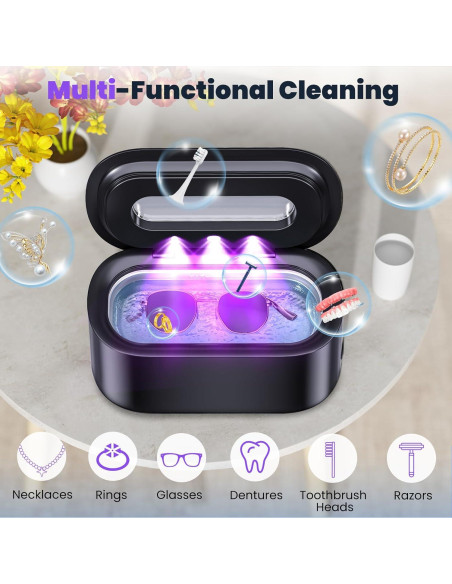 Limpiador Ultrasónico de Joyas Owaylon 30W 48KHz Dual