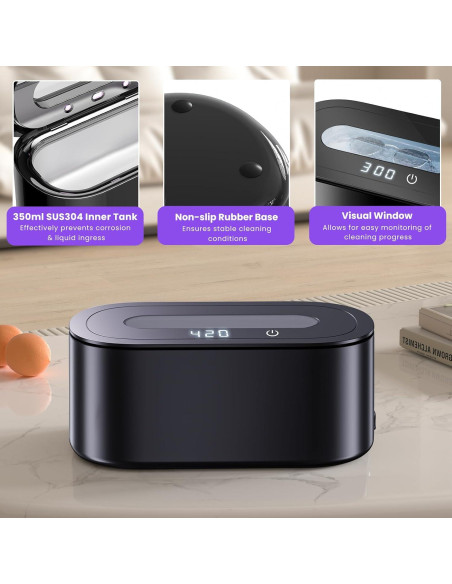 Limpiador Ultrasónico de Joyas Owaylon 30W 48KHz Dual