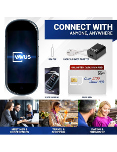 Traductor de Idiomas Vavus 4G - 138 Idiomas, SIM y WiFi 2