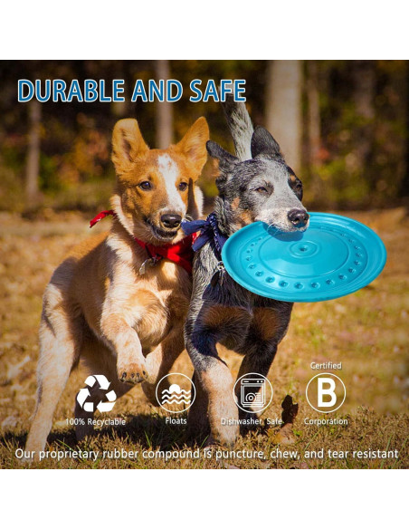 Disco Volador para Perros Aodeng - Caucho Suave 22.86 cm