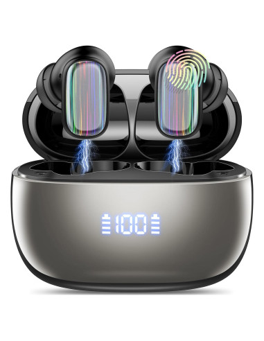 Auriculares Traductores AI Con Bluetooth 5.4 - H63 Negro