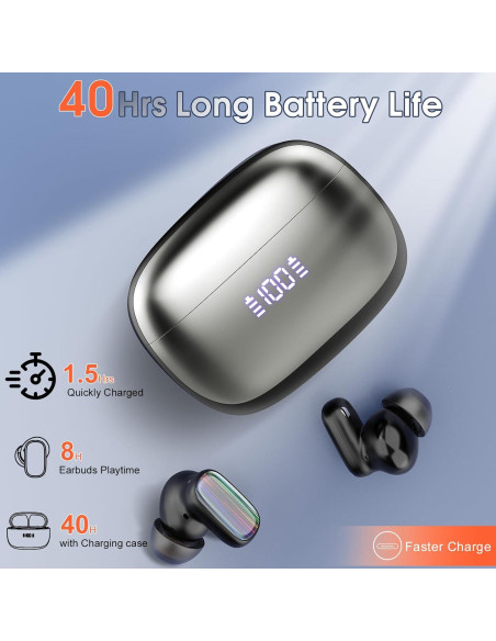 Auriculares Traductores AI Con Bluetooth 5.4 - H63 Negro