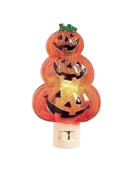 Luz Nocturna Jack-O-Lantern Roman 15.24 cm Enchufe Giratorio