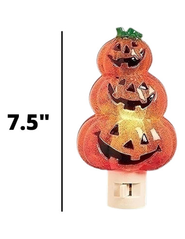 Luz Nocturna Jack-O-Lantern Roman 15.24 cm Enchufe Giratorio