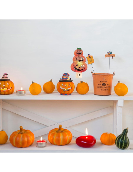Luz Nocturna Jack-O-Lantern Roman 15.24 cm Enchufe Giratorio
