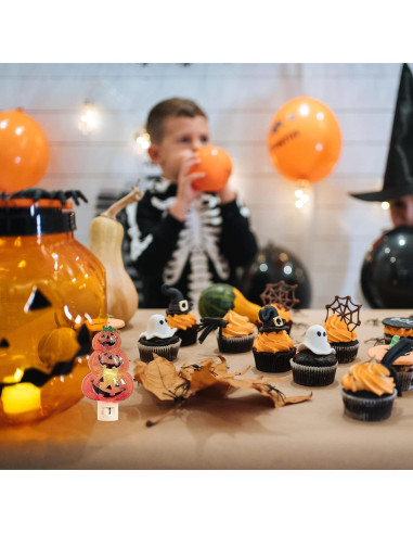 Luz Nocturna Jack-O-Lantern Roman 15.24 cm Enchufe Giratorio