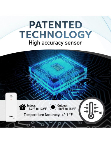Termómetro Digital Inalámbrico OBET B61 - Interior y Exterior