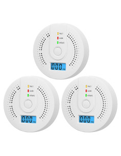 Detector de Monóxido de Carbono Aukzex WJ-CO605 con Pantalla LCD