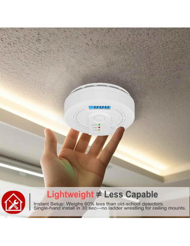 Detector de Monóxido de Carbono Aukzex WJ-CO605 con Pantalla LCD