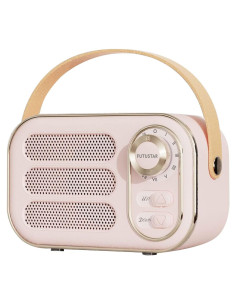 Altavoz Bluetooth Retro Anliato JS-5037 Rosa 5W Portátil