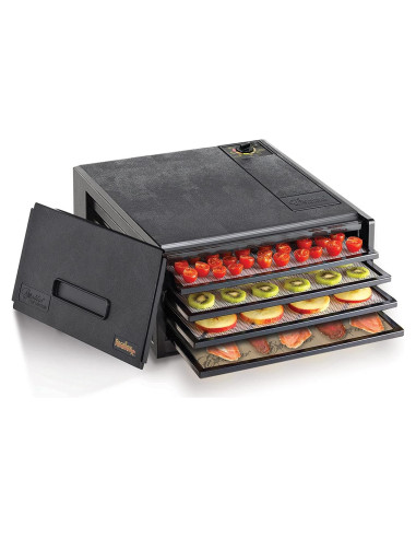 Deshidratadora de Alimentos Excalibur 4 Bandejas 250W Negro