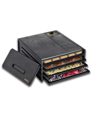 Deshidratadora de Alimentos Excalibur 4 Bandejas 250W Negro
