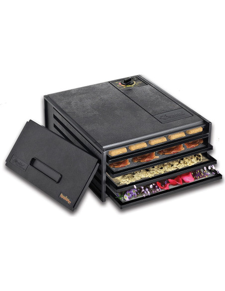 Deshidratadora de Alimentos Excalibur 4 Bandejas 250W Negro