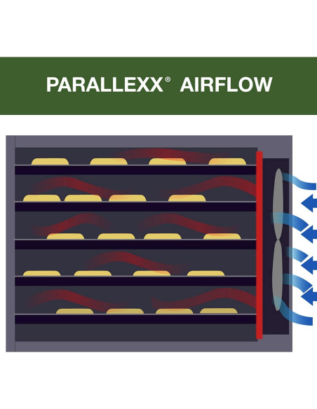 Deshidratadora de Alimentos Excalibur 4 Bandejas 250W Negro