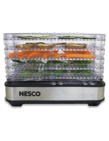 Deshidratador de Alimentos NESCO FD-5TC - 5 Bandejas Sin BPA, 420W