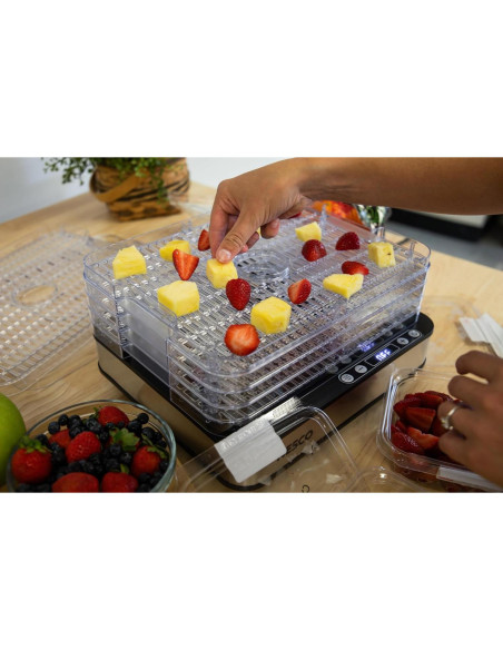 Deshidratador de Alimentos NESCO FD-5TC - 5 Bandejas Sin BPA, 420W