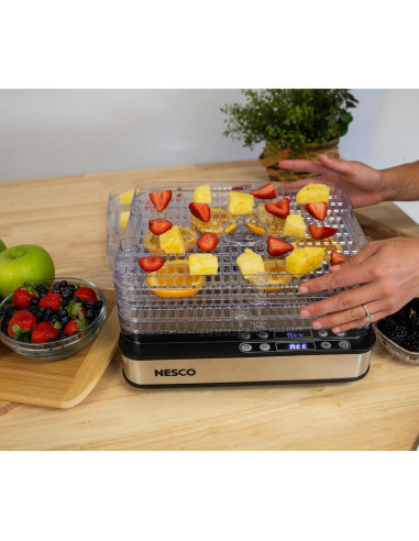 Deshidratador de Alimentos NESCO FD-5TC - 5 Bandejas Sin BPA, 420W