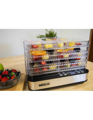 Deshidratador de Alimentos NESCO FD-5TC - 5 Bandejas Sin BPA, 420W
