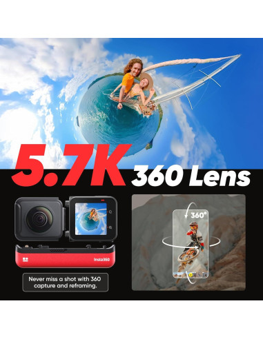 Cámara de acción Insta360 ONE RS Twin 4K 60fps 5.7K 360
