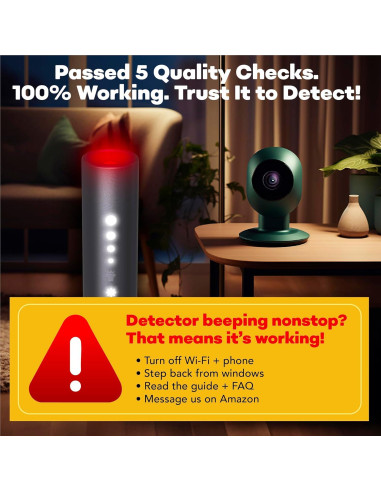 Detector de Cámaras Ocultas TensaOne - Antiespía Inalámbrico