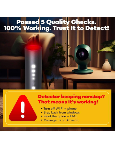 Detector de Cámaras Ocultas TensaOne - Antiespía Inalámbrico