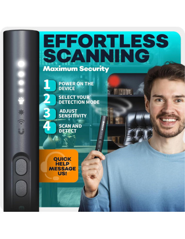 Detector de Cámaras Ocultas TensaOne - Antiespía Inalámbrico